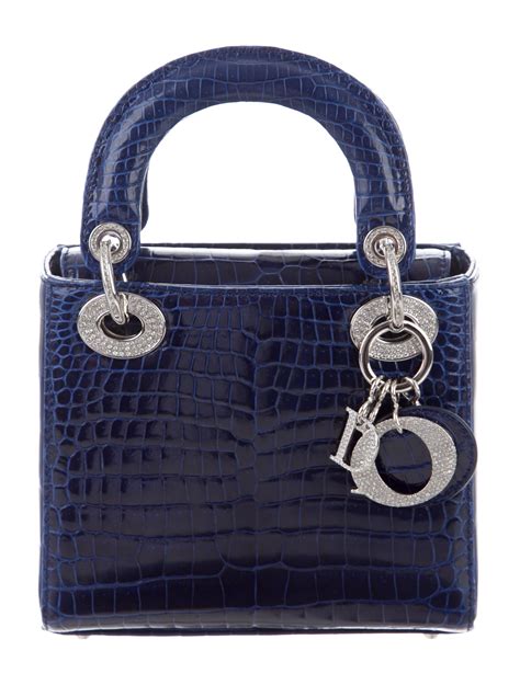 lady dior blue mini|lady dior mini bag price.